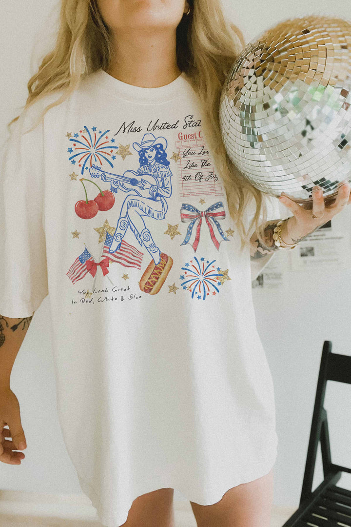 Oversized Tshirt-Miss United States
