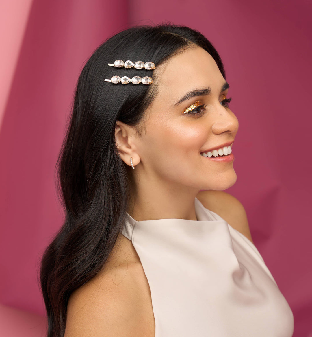 Gemstone Bobby Pins 2pc Set