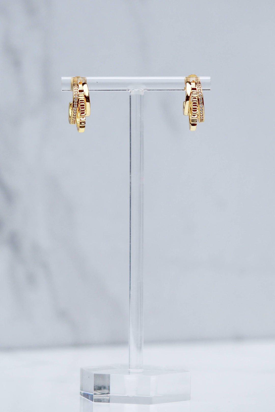 Huggies-Triple Threat 14k Gold