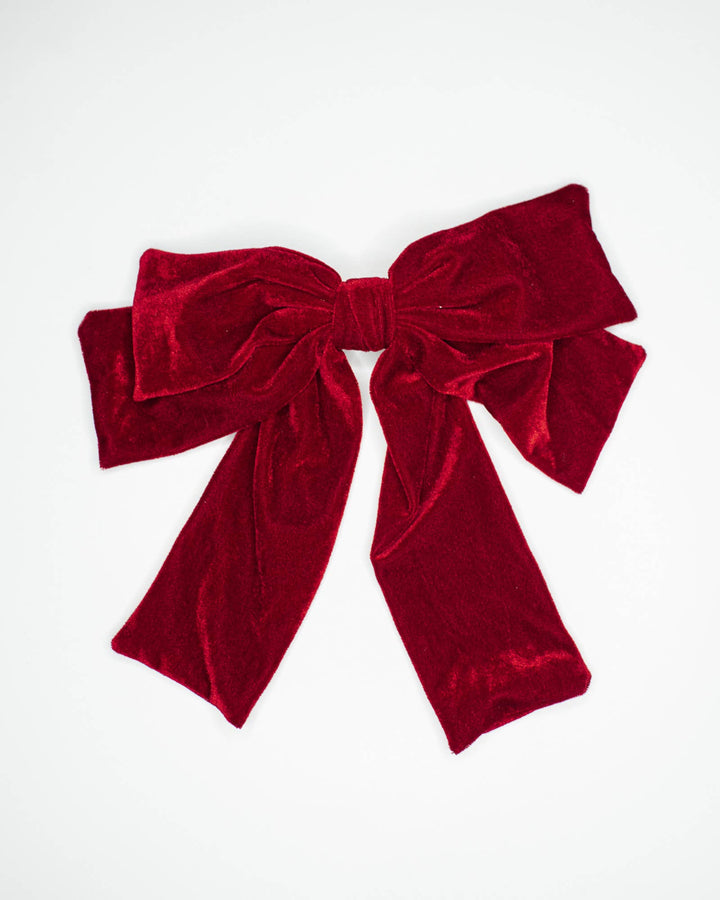 Big Velvet Bow: Red
