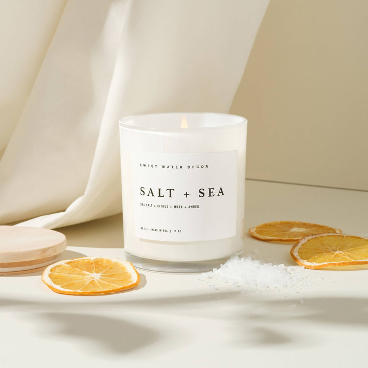 Soy Candle 11oz-Salt & Sea