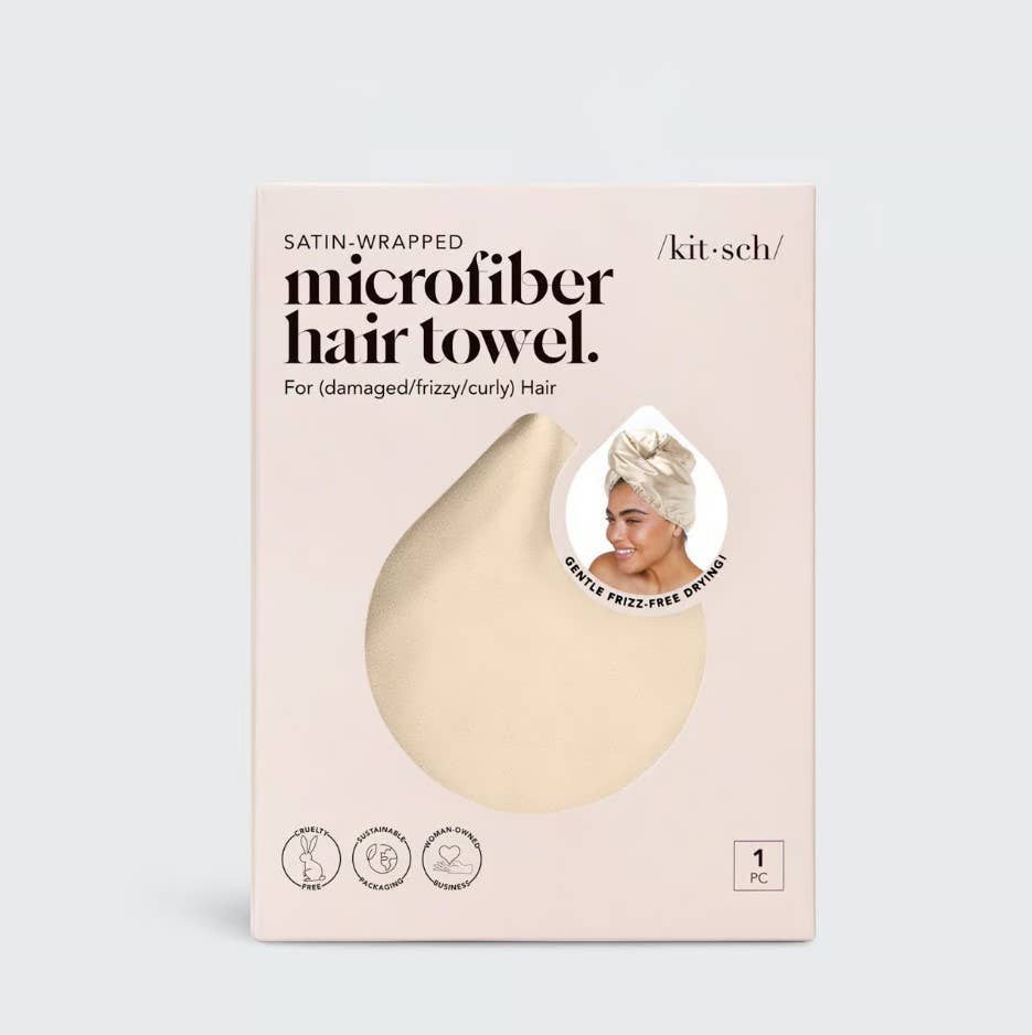 Satin Wrapped Hair Towel