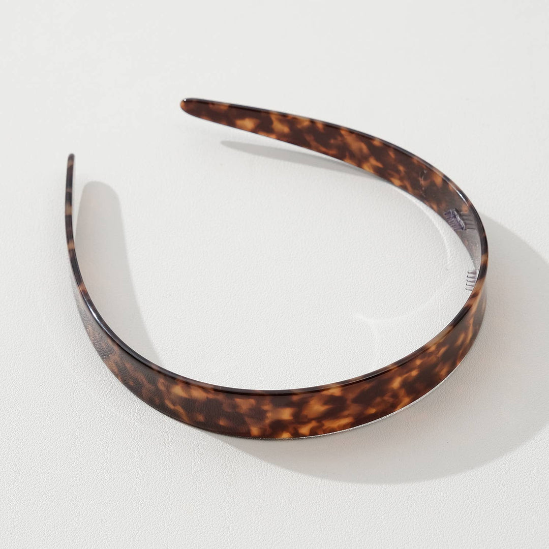 Core Acetate Skinny Headband | Checkered & Marbled