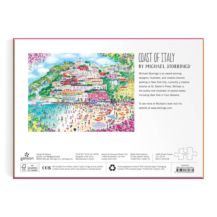 Puzzle-Michael Storrings Coast of Italy 1000 Piece