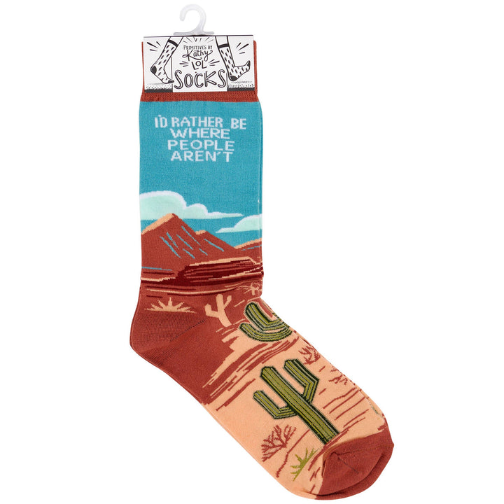 Socks-Rather Be Where People Aren't