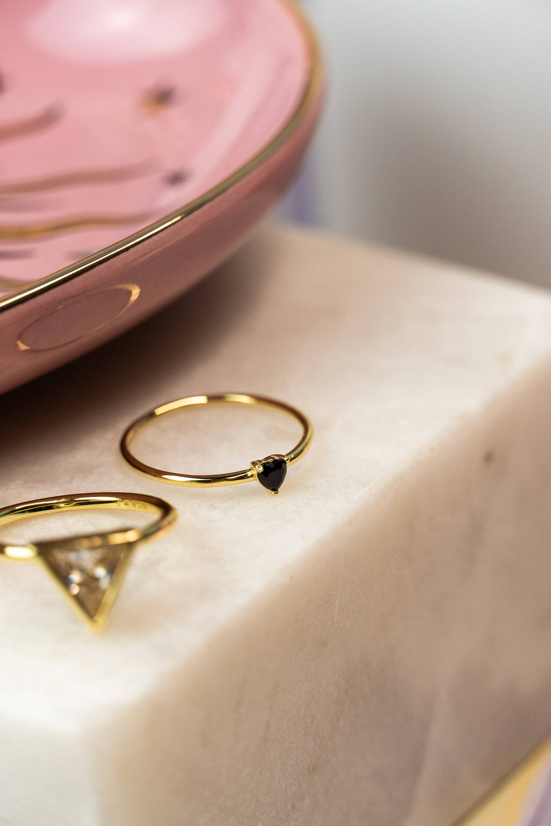 Raven Tiny Heart Ring