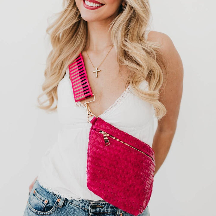 Bum Bag-Westlyn Woven Leather