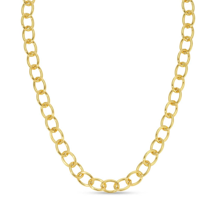 Necklace-Oval Statement Link Chain