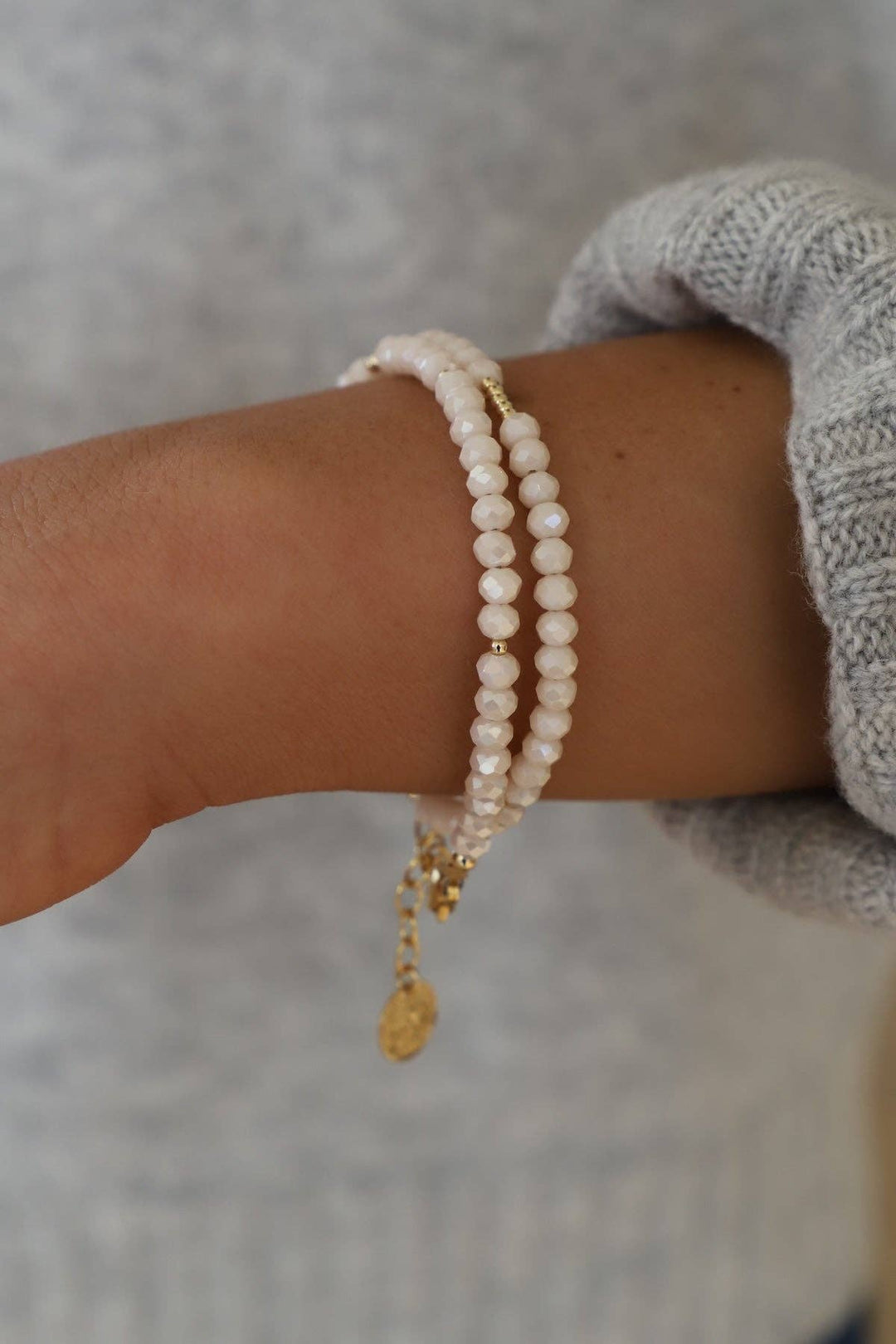 B1242G Bracelet-Blush Aura Wrap