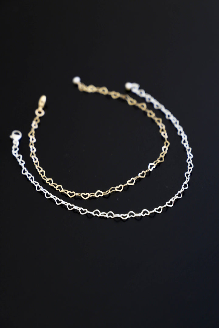 B1206 Bracelet-Heart Chain