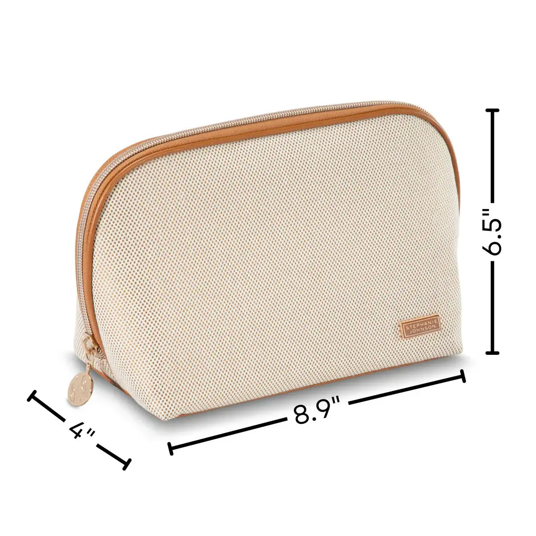 Tropea Ivory Lola Makeup Bag