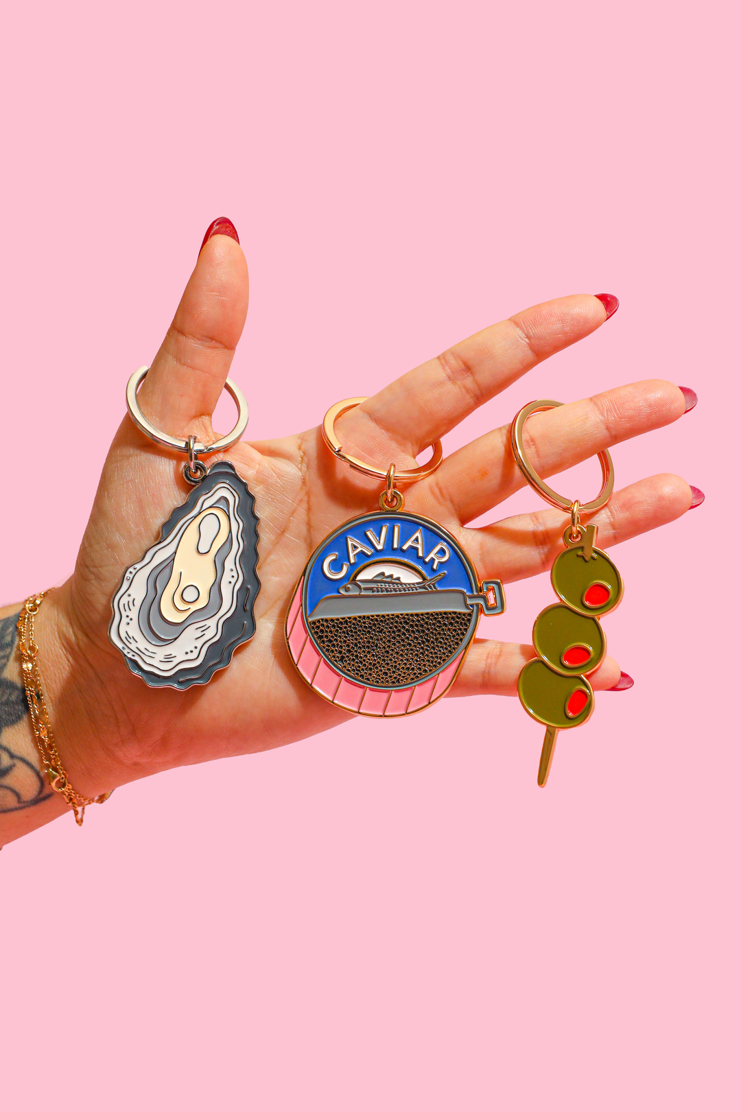 Enamel Keychain-Caviar