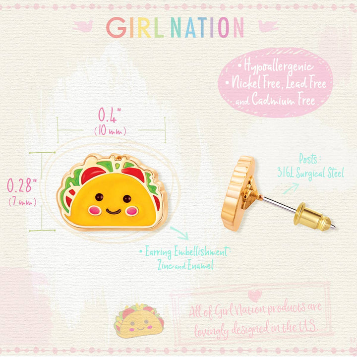 Stud Earrings-Taco Belle