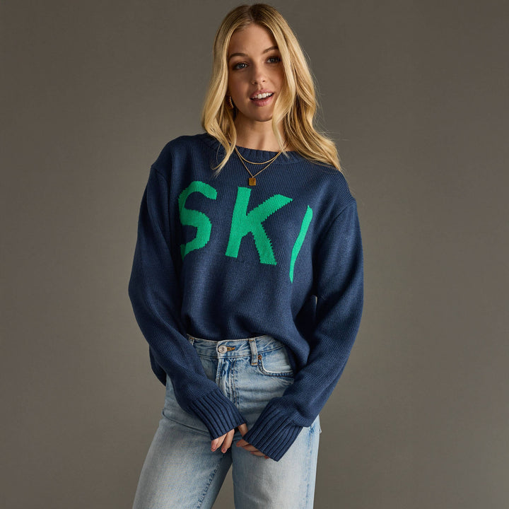 Sweater-Navy Ski