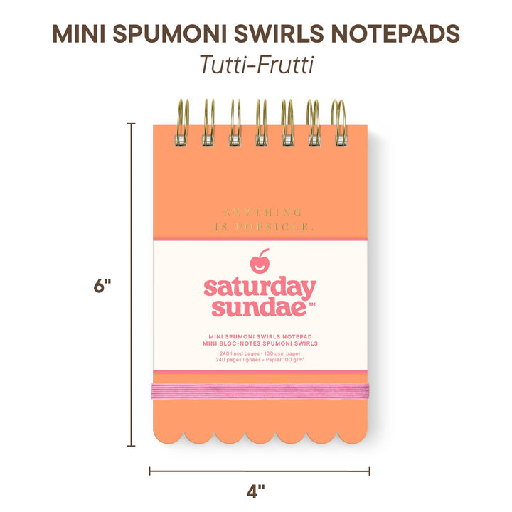 Mini Notepad-Tutti-Frutti Spumoni Swirls