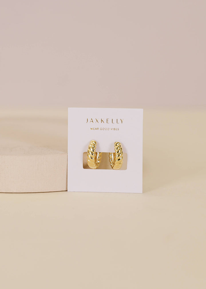 Earrings-Small Channel Hoop