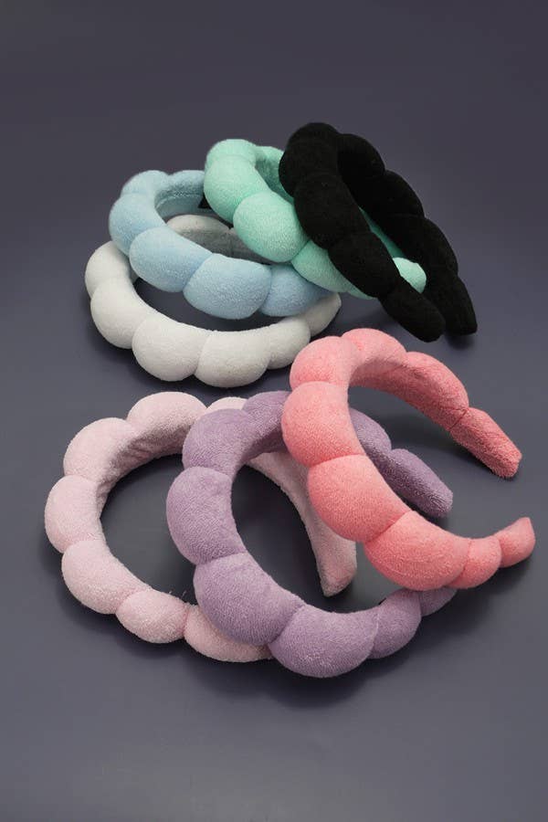 Headband-Puffy Terrycloth Spa