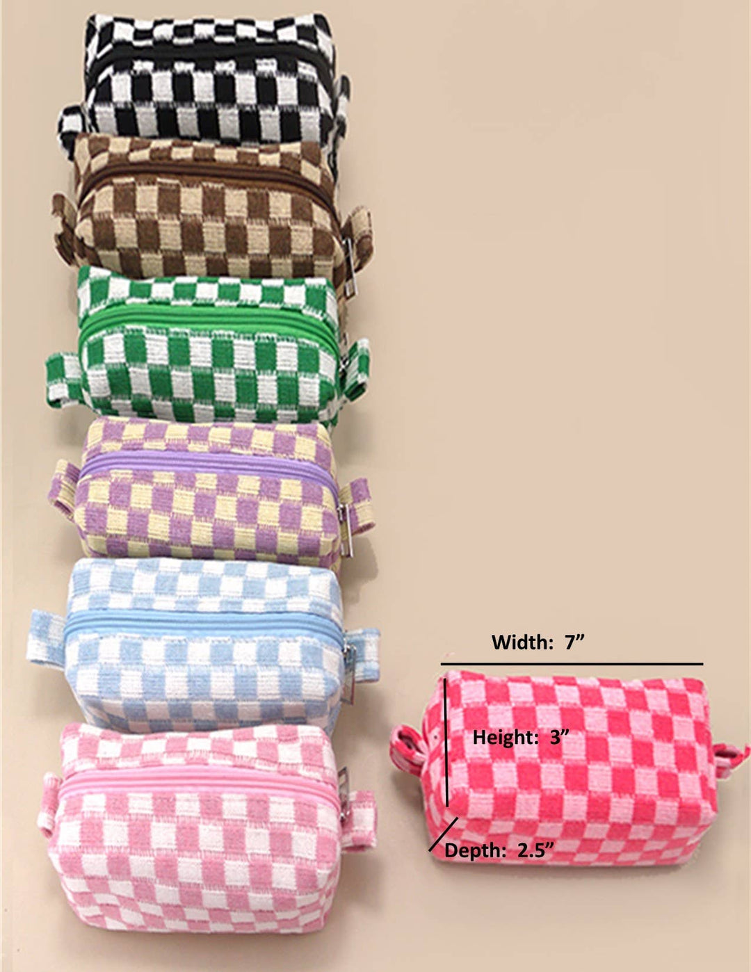 Cosmetic Pouch-Checker Makeup