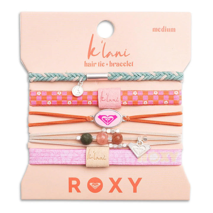 Hair Tie Bracelets-K'lani x Roxy Pink Tropics