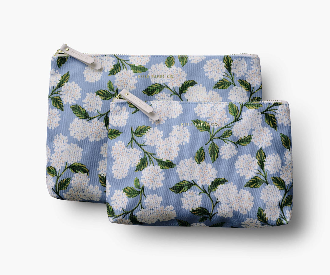 Rifle Hydrangea Zippered Pouch Set