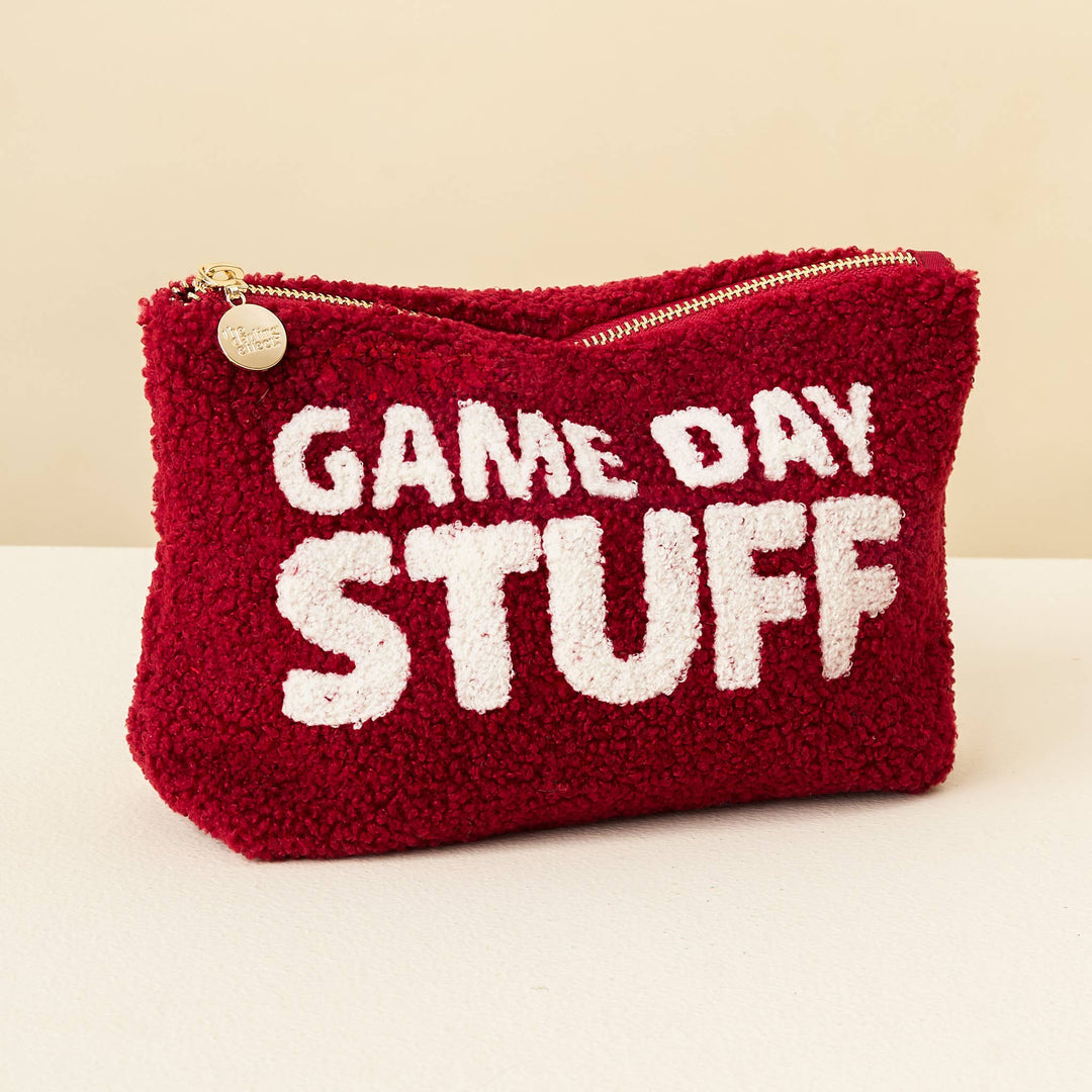 Teddy Pouch-Gameday Stuff: Red