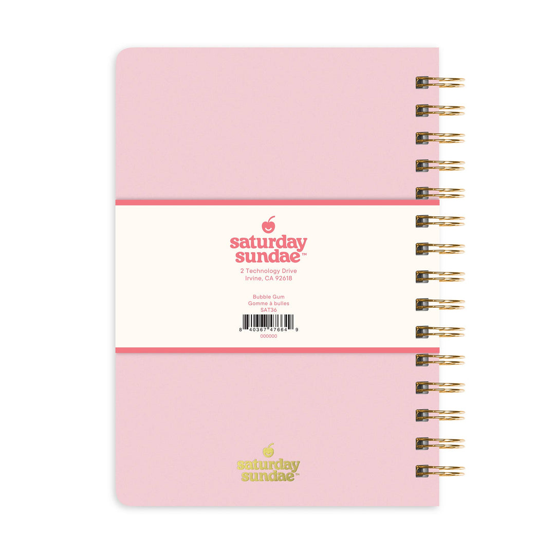 Spiral Notebook-Bubble Gum A5 Mini Sprinkles