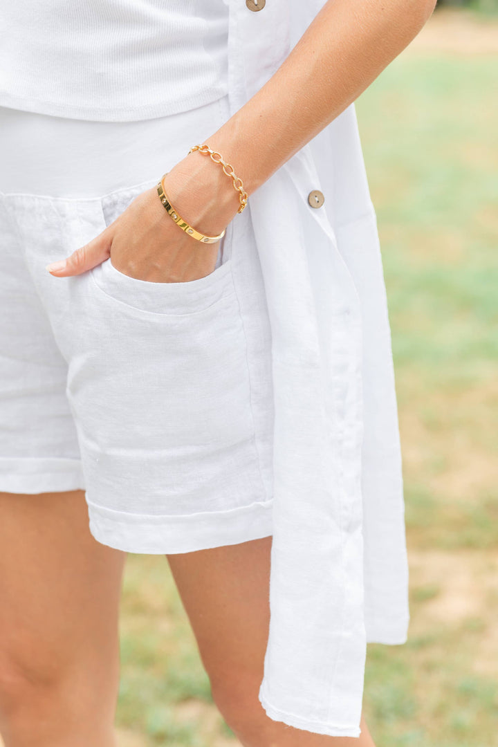 Cable Cuff -Gold Perfectly Accented Pave