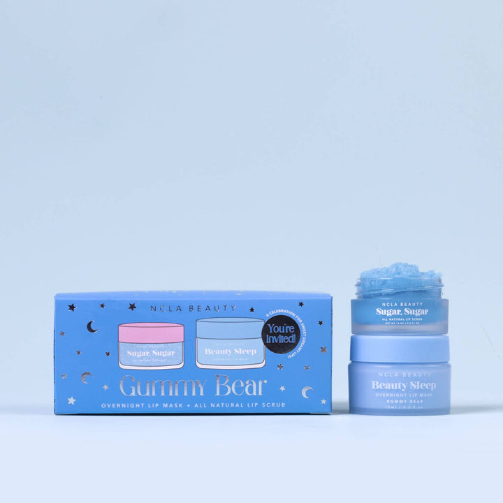 Lip Care Set + Lip Scrubber-Gummy Bear Slumber Party