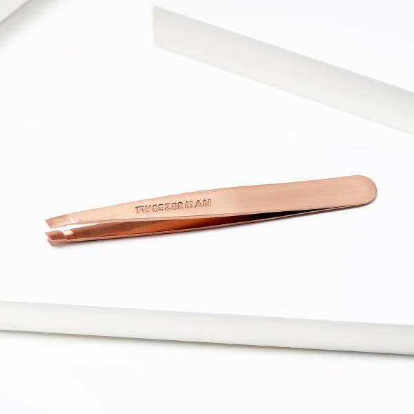 Retail-Slant Tweezer Rose Gold