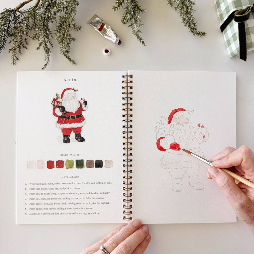 Watercolor Workbook-Classic Christmas