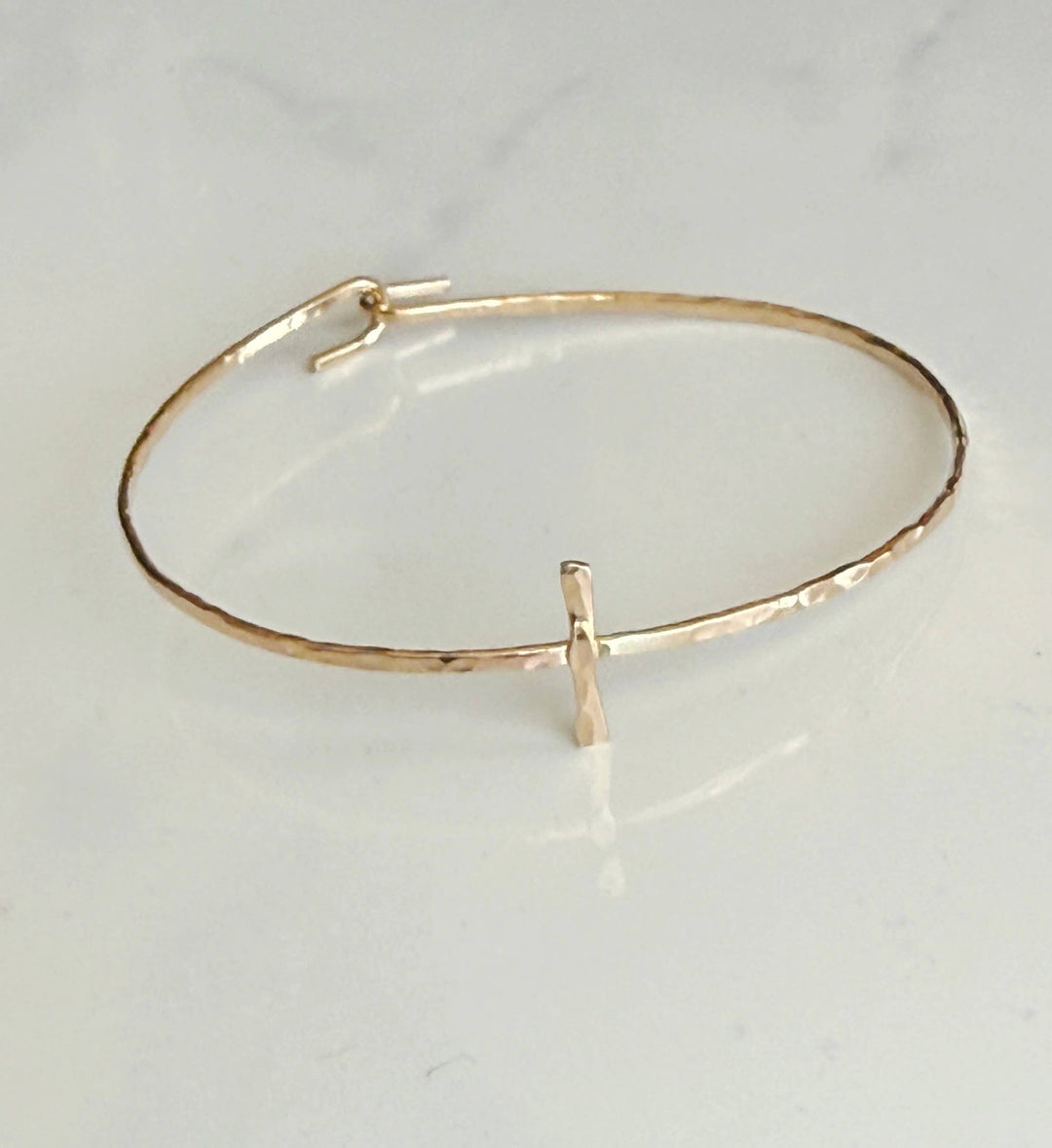 Bangle-Modern cross cuff