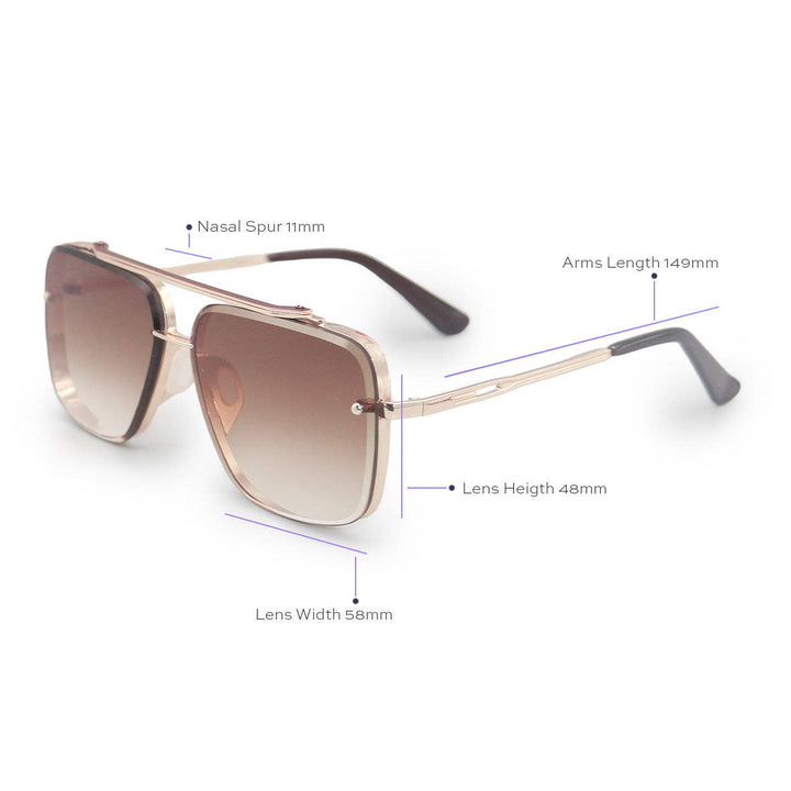 Sunglasses-Smaller Bella Coffee