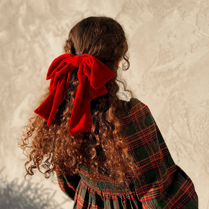 Big Velvet Bow: Red