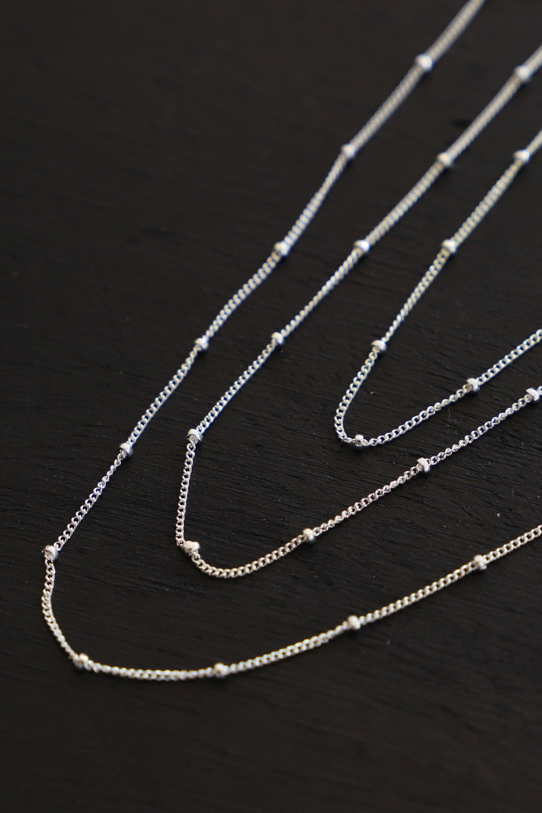 Katie Waltman-DISCONTINUED CN1504 Silver Necklace-Satellite Cable Chain