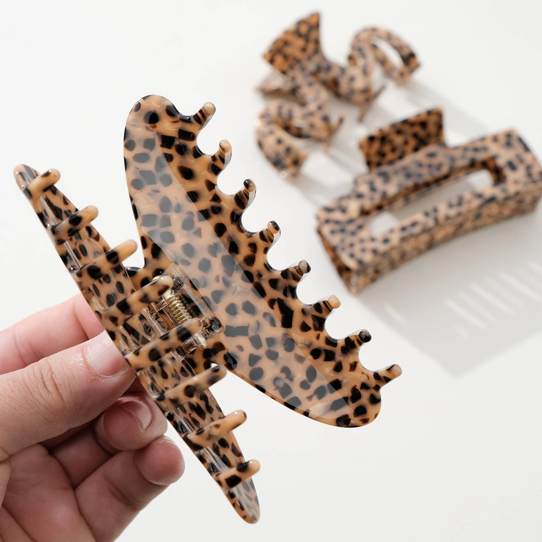 Wild Leopard Large - Assorted Claw Clips