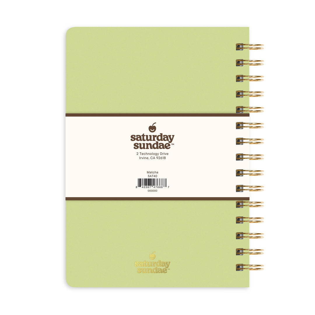 Spiral Notebook-Matcha A5 Mini Sprinkles