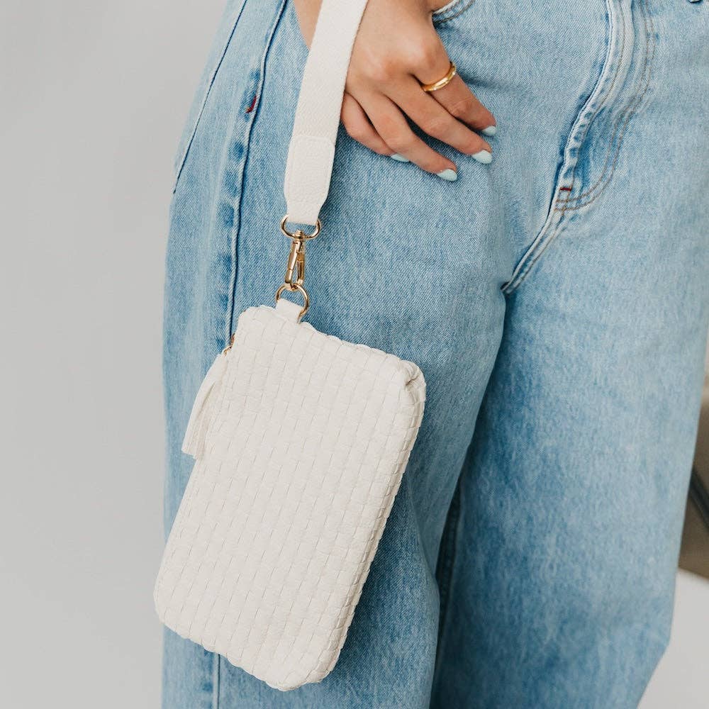 Emma Woven Clutch Wristlet