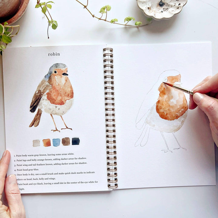 Watercolor Workbook-Birds