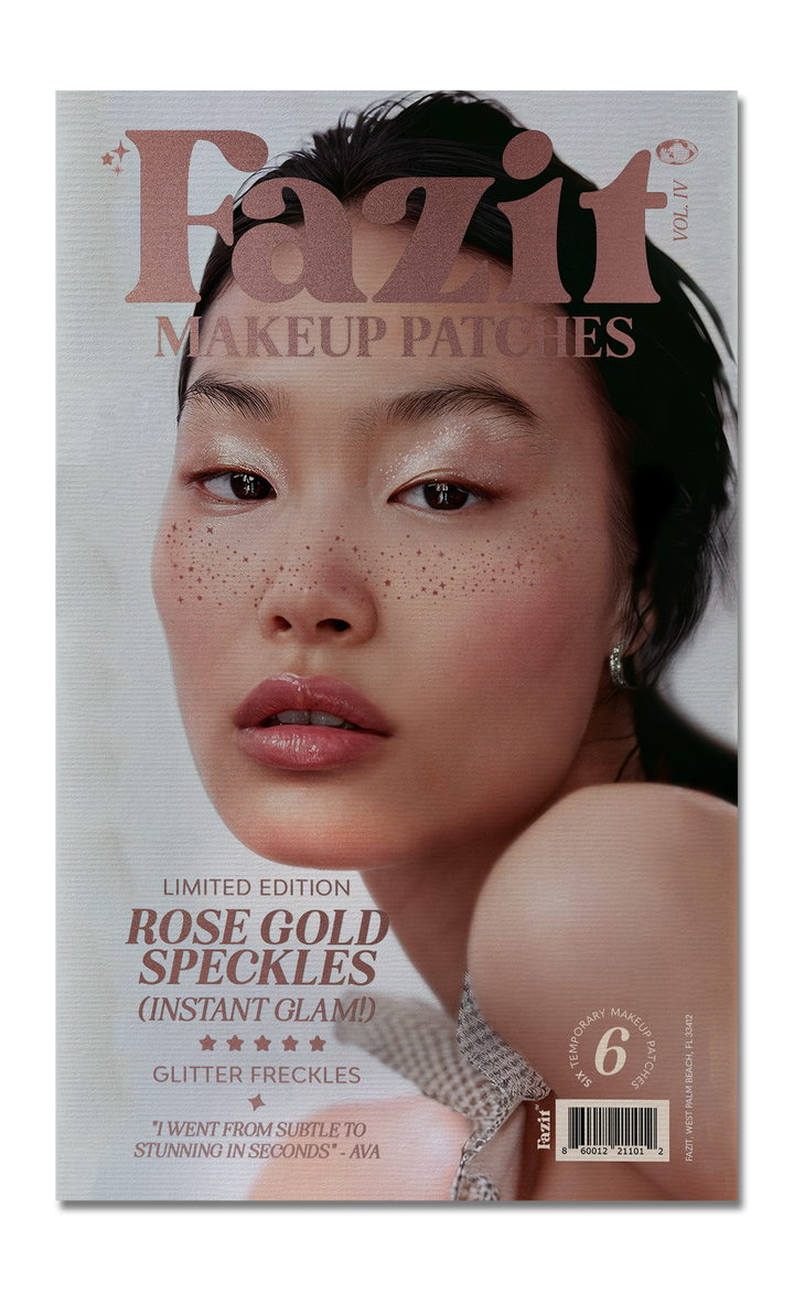 Rose Gold Stardust Speckles Makeup Patches