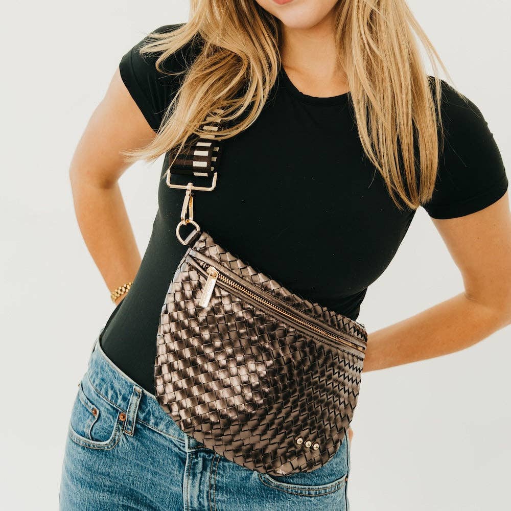 Bum Bag-Westlyn Woven Leather
