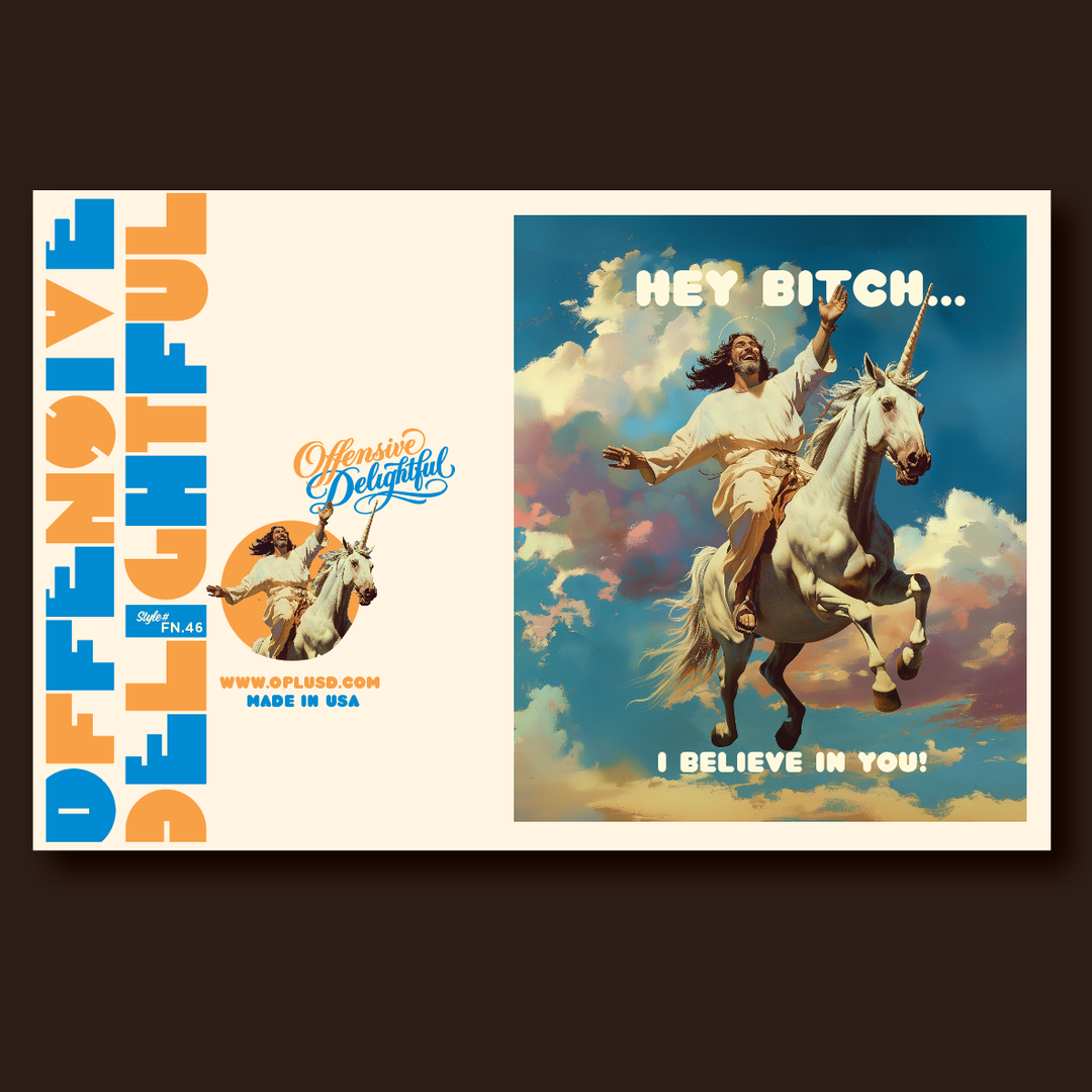 Greeting Card-UNICORN JESUS