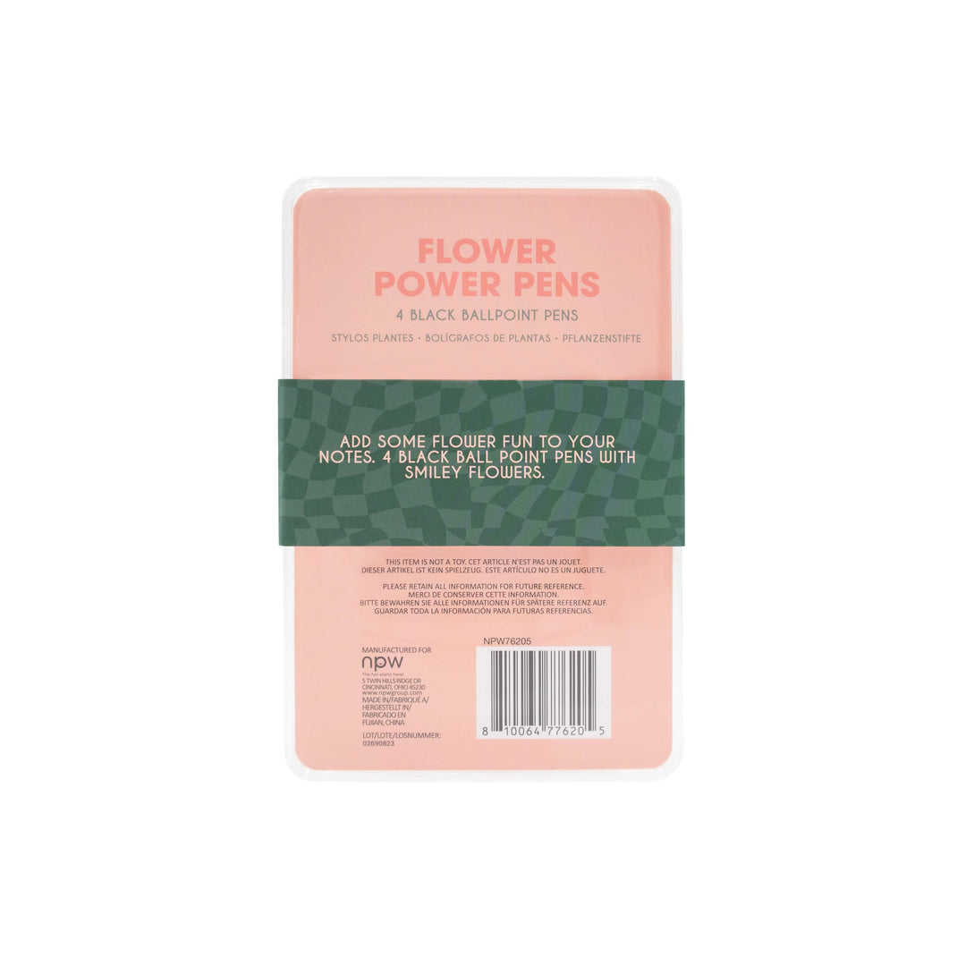 Flower Power Pens-4 Pack
