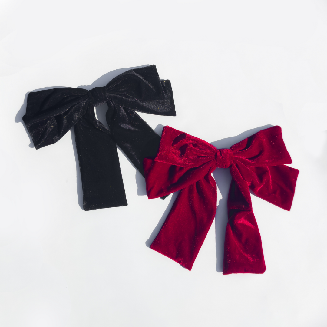 Big Velvet Bow: Red