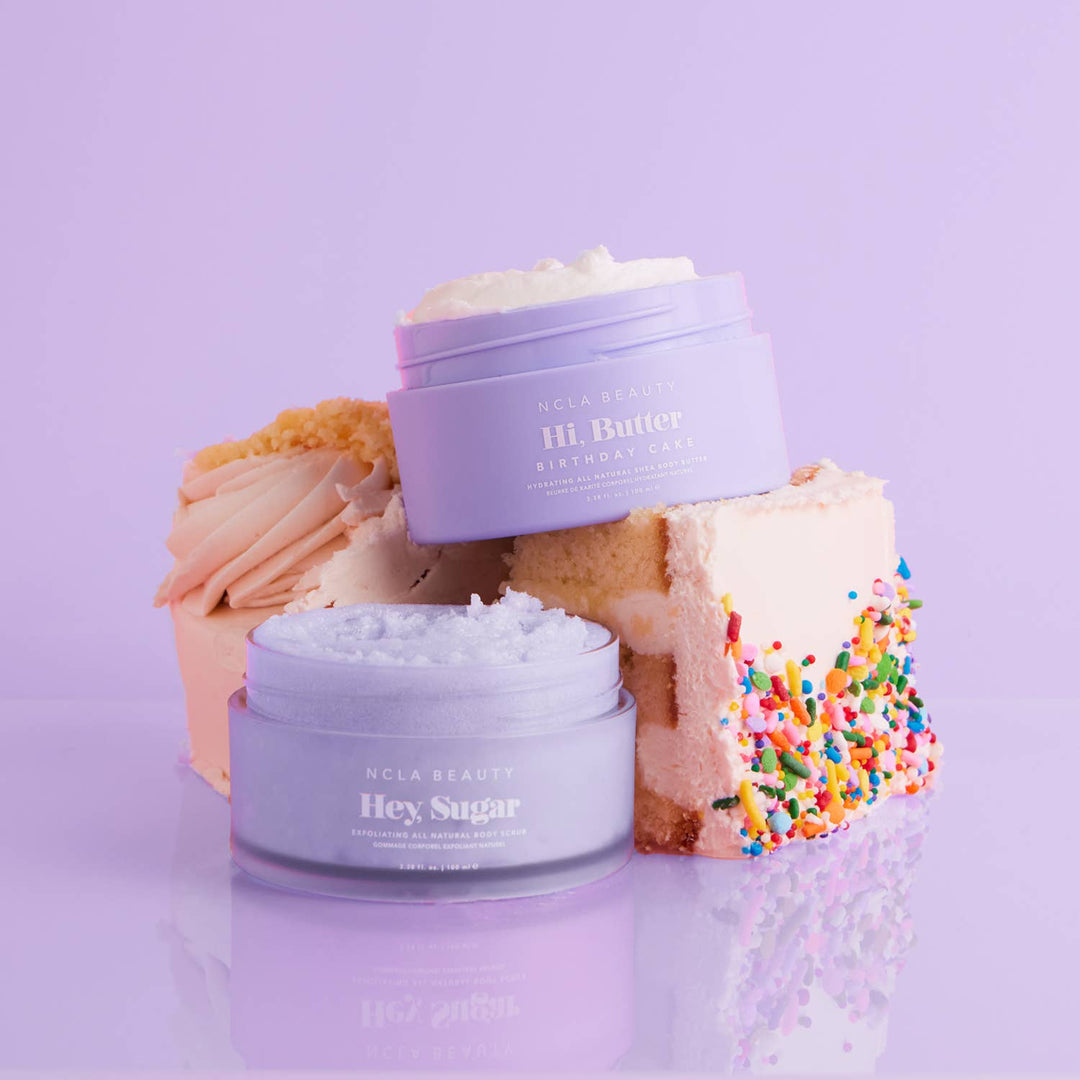 Body Scrub + Body Butter Set-Birthday Cake