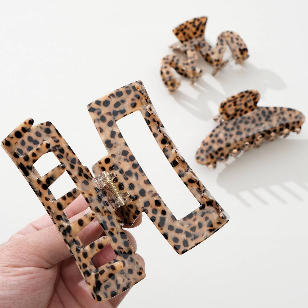 Wild Leopard Large - Assorted Claw Clips