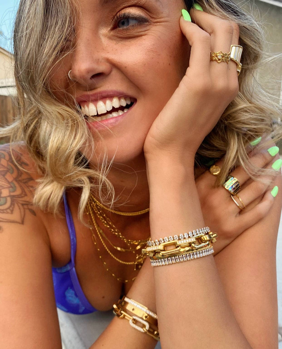 Necklace-Giada Two Piece Layered Chain