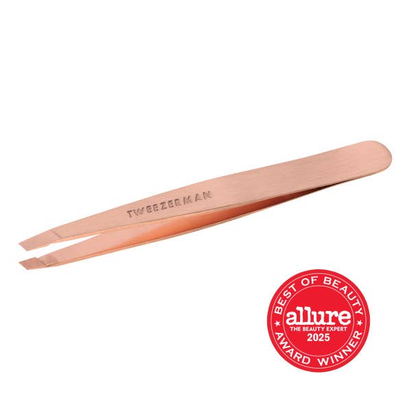 Retail-Slant Tweezer Rose Gold