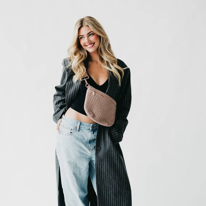 Bum Bag-Westlyn Woven Suede