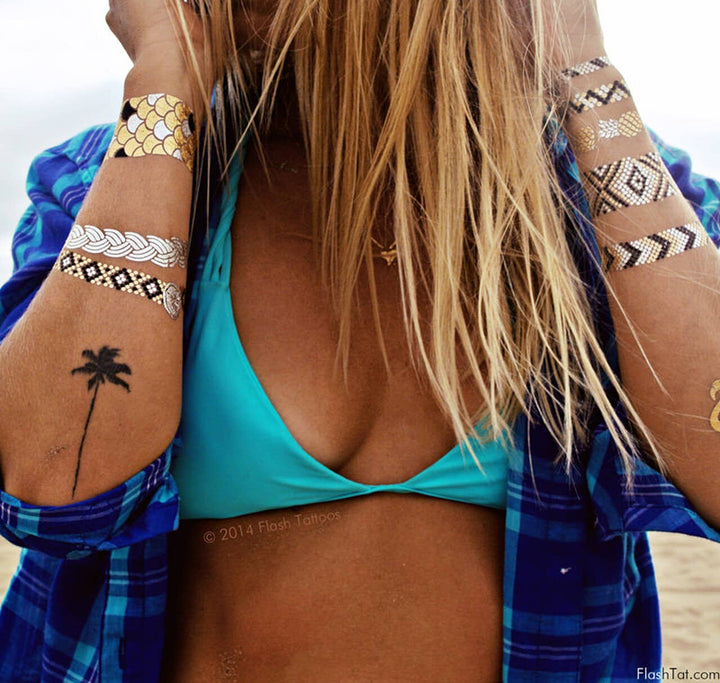 Goldfish Kiss H2o Temporary Tattoo | Beachy tropical tattoos