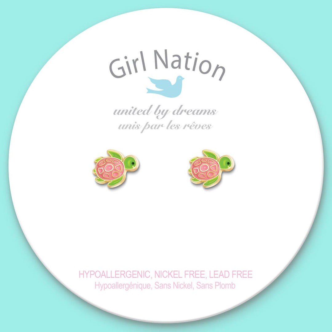 Stud Earrings-Turtle-y Awesome